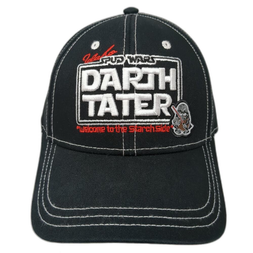Idaho Spud Wars Darth Tater Strapback Baseball Cap Black OS Hat Graphix 360